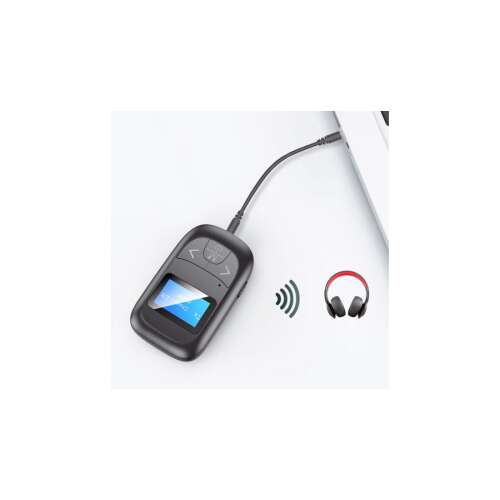 Bluetooth 5.0 Audio Adapter - Adó/Vevő - LCD Kijelzővel