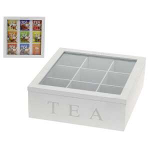 TEA  teafiltertartó doboz - 9 rekeszes - fehér 63154086 