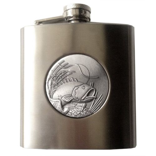 Fém laposüveg flaska - halas