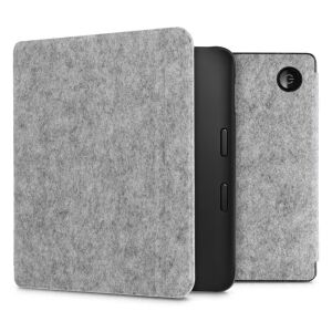 kwmobile Case for Tolino Vision 6, Textile, Grey, 56602.25