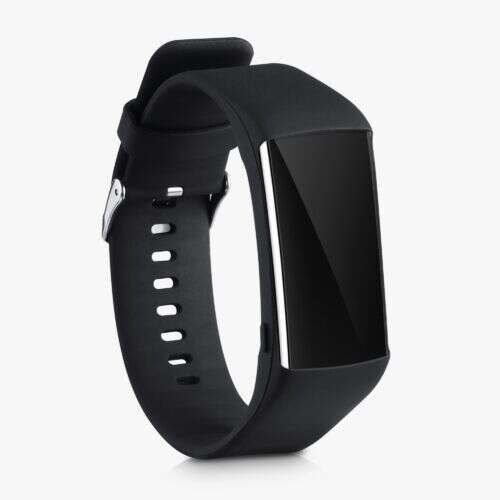 kwmobile Czarny silikonowy pasek zamienny do Polar A360/A370