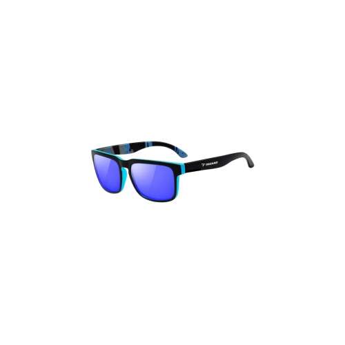 Trizand sunglasses with blue mirrored lenses
