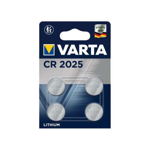 4 db Varta CR2025 lítium elem