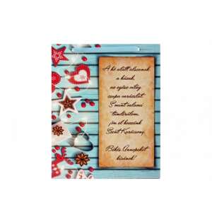 Karácsonyi fa tábla üdvözlettel, 21 cm x 26 cm - Ajándék tábla