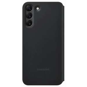 Samsung Clear View Cover Pro für Galaxy S22+ schwarzes Handyhülle, Rückansicht - Handyhüllen