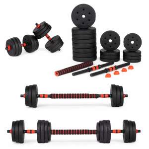 Adjustable dumbbells 2x 15kg dumbbell set 30kg bar