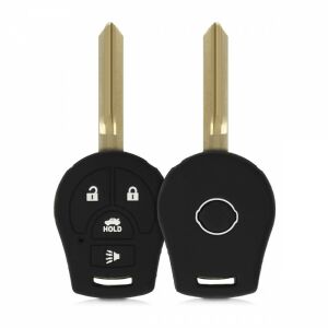 Nissan 4-Button Silicone Key Cover, Black, 49187.01