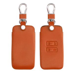 Renault / Dacia Car Key Cover - 4 Buttons - Keyless Go, kwmobile, Eco Leather, Orange, 44135.29