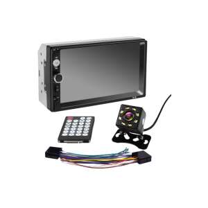 Radio auto cu ecran tactil, telecomanda, camera de marșarier și cablaj - Electronica auto