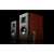 Edifier Airpulse A200 2.0 speakers, cherry wood, angled view