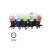LED fényfüzér - 10x party égő, 5 m, kültéri és beltéri, többszínű (DCPM01) 79778005