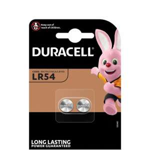Duracell LR54 gombelem, 2 db-os csomag, hosszú élettartamú - Duracell