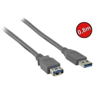 USB 3.0 hosszabbító kábel A-A Male (papa) - Female(mama) 0,8 m S3011 63210246 