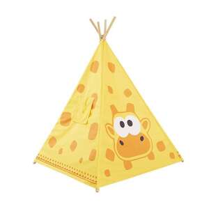 Zsiráf mintás gyerek sátor, sárga AMO-10048 63219228 Indián sátor