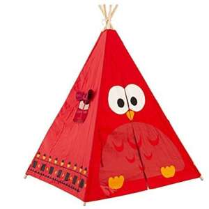 Gyerek sátor - Piros, bagoly mintával AMO-10041 63219241 Indián sátor