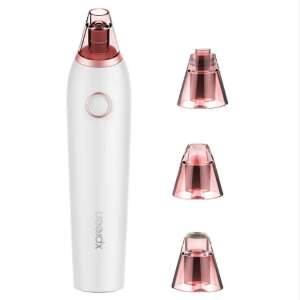 Xpreen XPRE027 mitesszer eltávolító, fehér és rózsaarany elektromos pórustisztító 3 cserélhető heggyel - Prolight