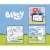 Bluey Art Desk, drawing table for kids, with Bluey characters, includes dry erase board, markers, and coloring pages