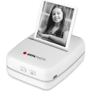 AgfaPhoto Realipix Pocket P Thermodrucker, druckt ein Foto eines Mädchens - Mobile Drucker