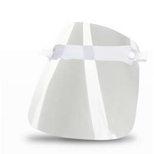 Clear face shield with elastic headband, protective visor for face and eyes - Work Safety