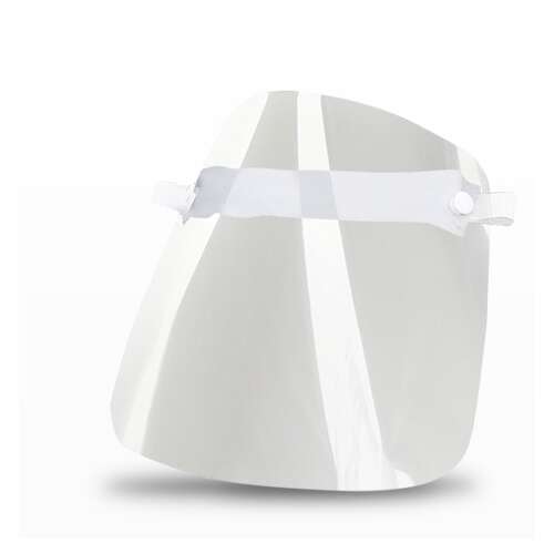 Scut de protecție pentru față transparent, cu bandă elastică pentru cap, vizor de protecție pentru față și ochi