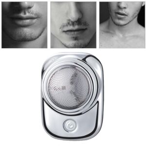 Mini Portable Electric Shaver with before and after shave examples - Hair styling and Electric razor