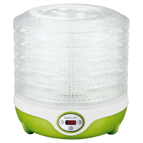 Suszarka do żywności Sencor SFD 851GR, biała i zielona, 5 tac