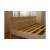 Szundi Relax pine wood bed frame, headboard detail