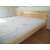 Szundi Relax pine wood bed frame, 140x200 cm, with mattress