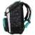 Ars Una Drone Racer 5131 iskolatáska, fekete színű, türkiz kiegészítőkkel, oldalnézet