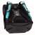 Ars Una Drone Racer 5131 iskolatáska, fekete színű, türkiz kiegészítőkkel, hátulnézet