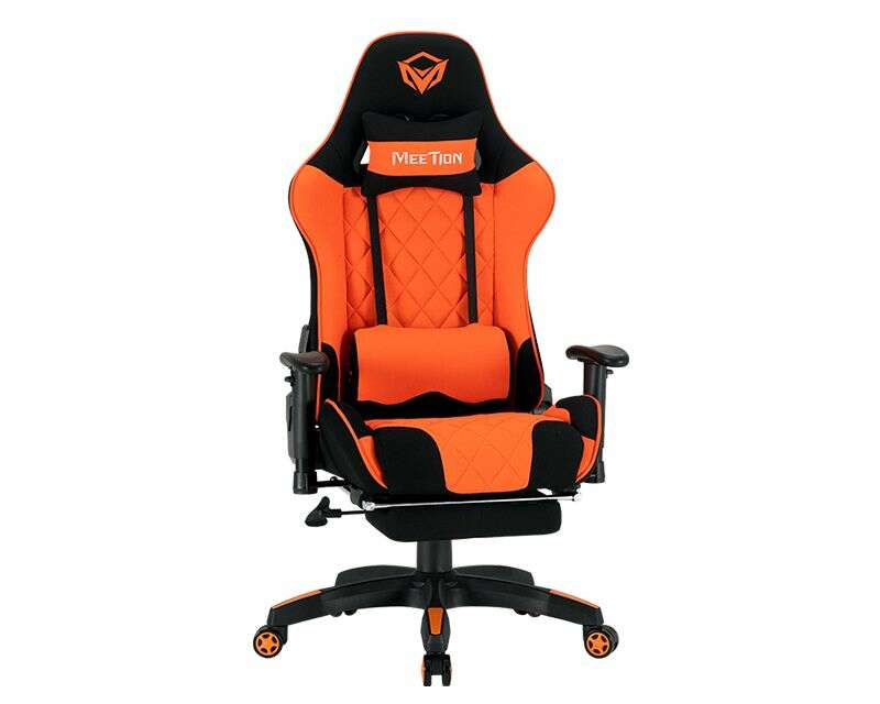 Meetion chr25 2d armrest massage e-sport gaming chair with footre...