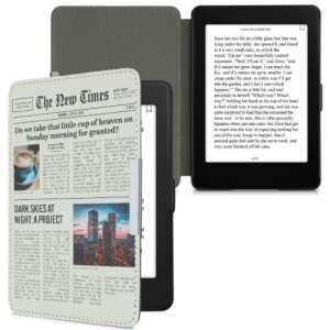 kwmobile Kindle Paperwhite 7 калъф с дизайн на вестник - Технически статии и електроника