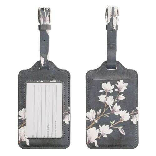 Kwmobile Poggyászcímke - Magnolia - 2 db-os készlet