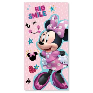 Prosop de plajă Disney Minnie Mouse, prosop roz pentru copii 70x137 cm - Prosoape de baie, prosoape și prosop de uscare