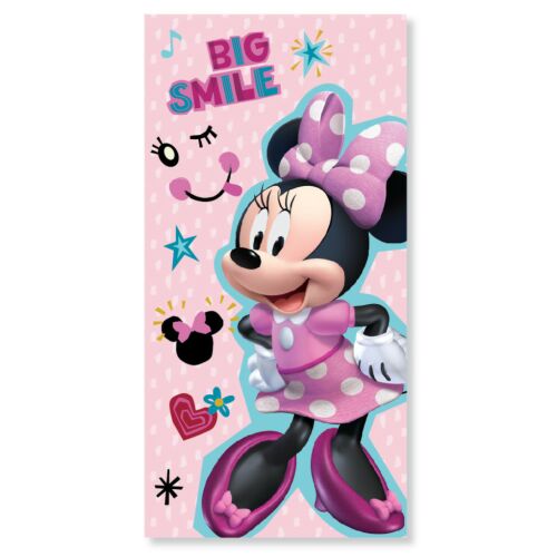 Prosop de plajă Disney Minnie Mouse, prosop roz pentru copii 70x137 cm