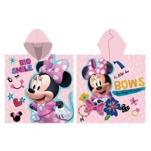Disney Minnie Mouse hooded towel for kids, pink with polka dots, reversible with 'Big Smile' and 'Fa-BOW-lous BOWS' designs - Bath Towel, Washcloth, Hooded Towel