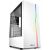 Sharkoon RGB Slider Weißes PC-Gehäuse mit RGB-LED-Streifen und Seitenteil aus gehärtetem Glas