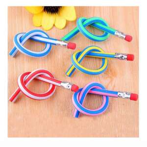 5 darab hajlítható ceruza, rugalmas ceruzák, vicces ceruzák, színes ceruzák - Színes ceruza