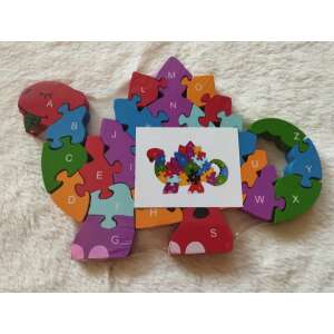 Fa oktató puzzle számos és betűs színes kirakó fejlesztő játék "Nagy Dino" 93769412 Puzzle - 1 000,00 Ft - 5 000,00 Ft