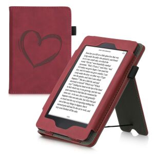 Калъф за Kindle Paperwhite 7, Екологична кожа, Червен, kwmobile, 55675.02 131480612 - Технически статии и електроника