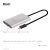 Dimensiunile și porturile adaptorului Club3D Thunderbolt 3 la Dual HDMI 2.0