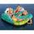 Bestway Sunny Lounge 5-person inflatable island with canopy, people enjoying it in the water