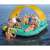 Bestway Sunny Lounge 5-person inflatable island with canopy, people enjoying it in the water