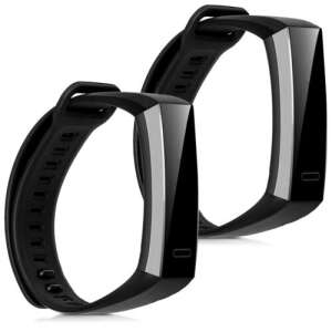 2 опаковки kwmobile силиконови каишки за фитнес тракер Huawei Band 2 / Band 2 Pro, черен - Технически статии и електроника
