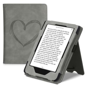 kwmobile Tolino Shine 3 Case, Eco Leather, Grey, 50227.03 131480596 - Kwmobile