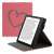 Kwmobile Kindle Oasis 10th Generation Case, red, with heart design, protective cover, stand function, showing the case with the Kindle Oasis 10th Generation