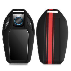 BMW Key Cover - for Display, kwmobile, Plastic, Black / Red, 49672.02