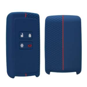 kwmobile niebieski silikonowy pokrowiec na kluczyk samochodowy Renault Dacia 4-przyciskowy keyless go - Pojazd i części