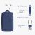 Renault / Dacia Car Key Cover - 4 Buttons - Keyless Go, kwmobile, Genuine Leather, Blue, 54669.04 131484107