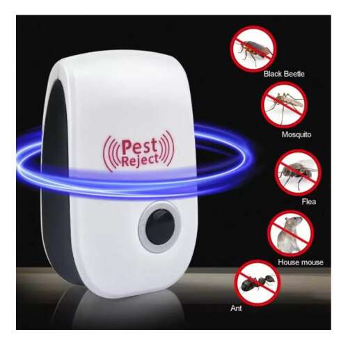 Ultrahangos kártevőirtó eszköz rovarok és rágcsálók számára, szúnyogellenes, ultrahangos kártevőirtó